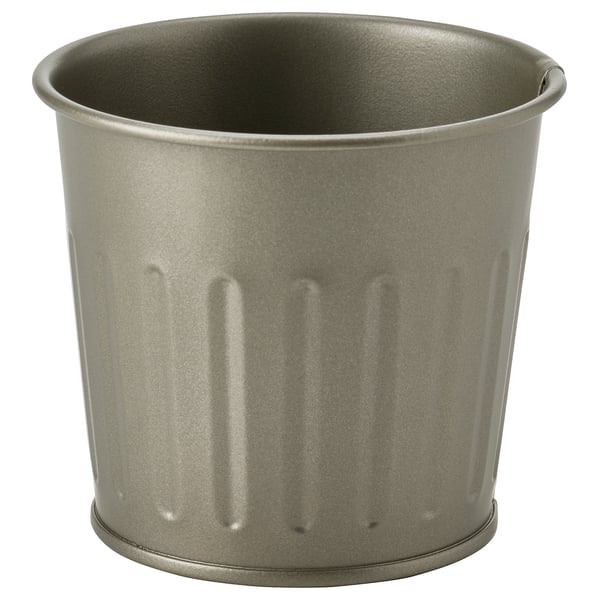 CITRONMELISS Cache-pot, intérieur/extérieur/gris, 9 cm