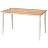 DANDERYD Table, plaqué chêne/blanc, 130x80 cm