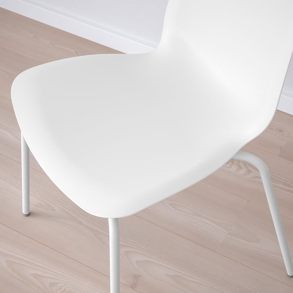 DOCKSTA / LIDÅS Table et 4 chaises, blanc blanc/blanc blanc, 103 cm