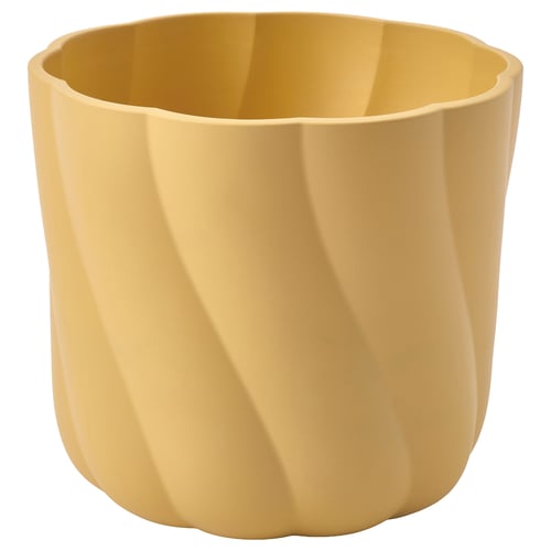 DOFTRIPS Cache-pot, jaune foncé, 12 cm