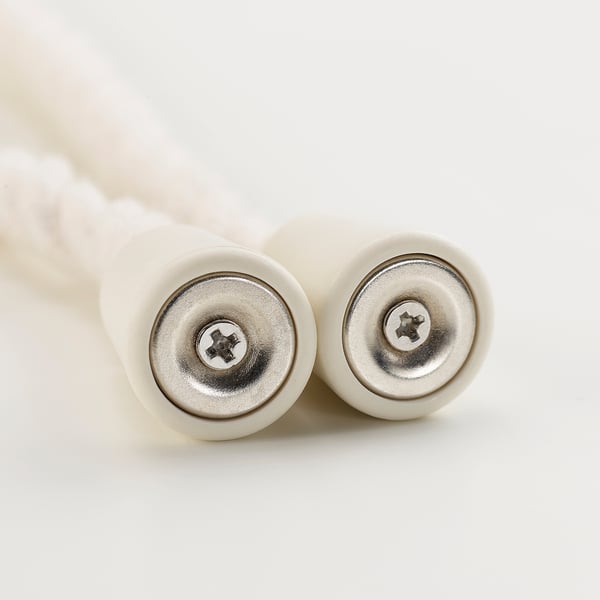 DUNFLÄTA Embrasse magnétique, blanc cassé/pompon