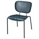 DUVSKÄR Chaise, intérieur/extérieur, bleu noir