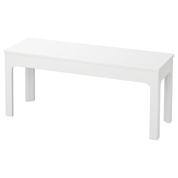 EKEDALEN Banc, blanc, 105x36 cm
