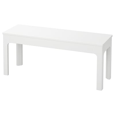 EKEDALEN Banc, blanc, 105x36 cm