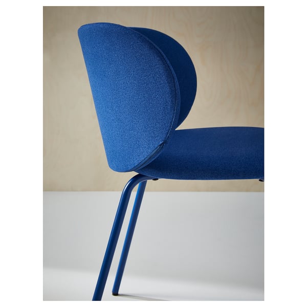 EKEDALEN / KRYLBO Table et 2 chaises, blanc/Tonerud bleu, 80/120 cm