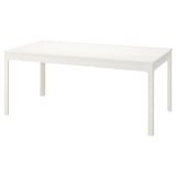EKEDALEN Table extensible, blanc, 180/240x90 cm