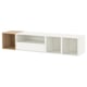 EKET Combinaison de rangement murale, blanc/plaqué chêne blanchi, 175x35x35 cm