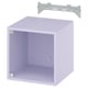 EKET Élément mural porte vitrée, lilas pâle, 35x35x35 cm