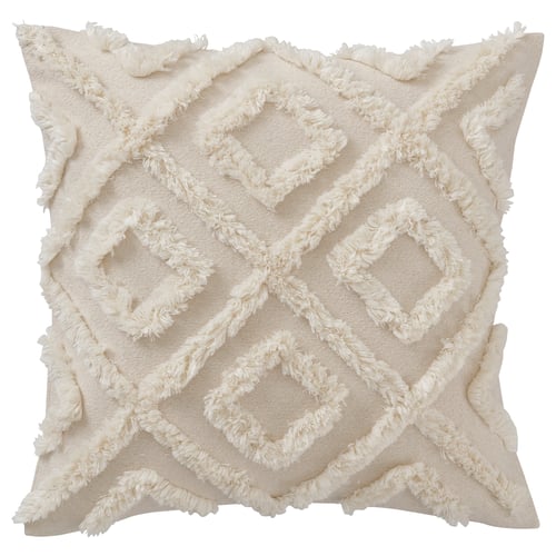 EKGULDMAL Housse de coussin, géométrique naturel, 50x50 cm