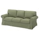 EKTORP Housse canapé 3 pl, Naggen gris vert