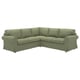EKTORP Housse canapé d'angle, 4 places, Naggen gris vert