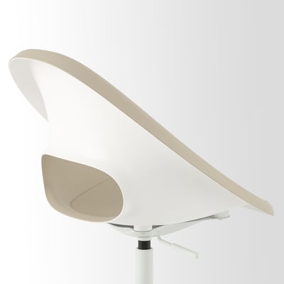 ELDBERGET / MALSKÄR Chaise conférence, beige/blanc