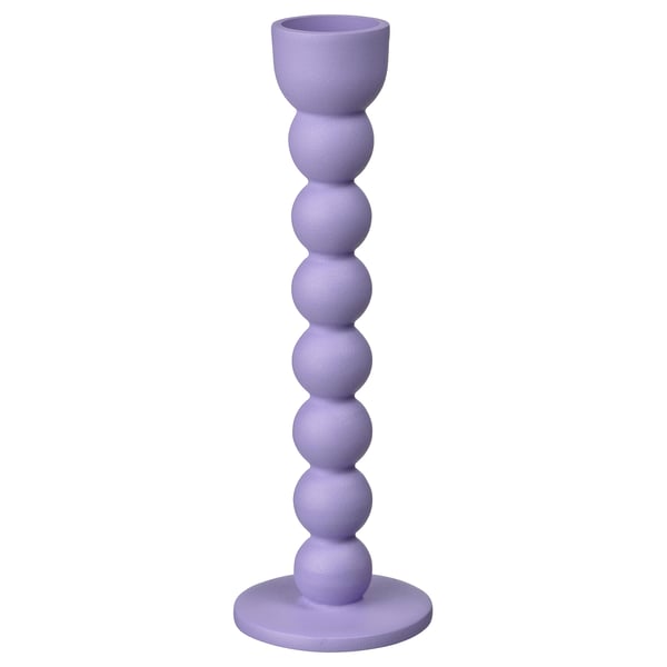 ELDIGHET Bougeoir, mauve, 27 cm