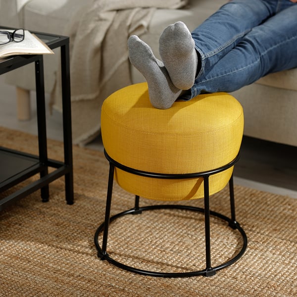 EMMISLÖV Pouf, Skiftebo jaune