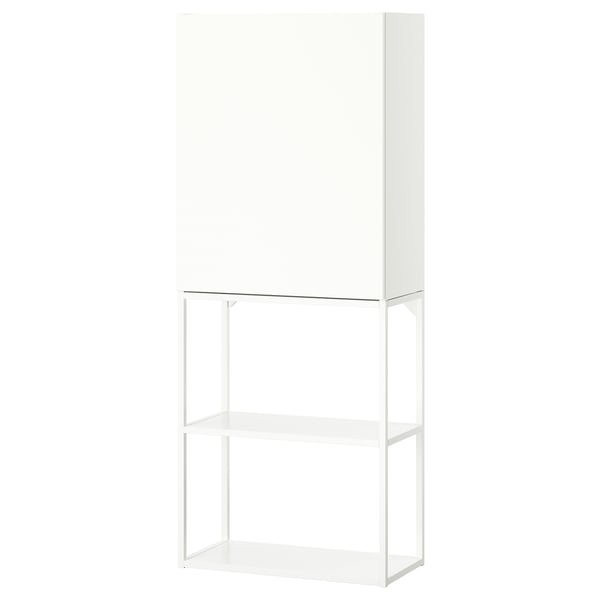 ENHET Combinaison de rangement, blanc, 60x32x150 cm