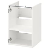 ENHET Élément bas lavabo av tablette, blanc, 40x40x60 cm