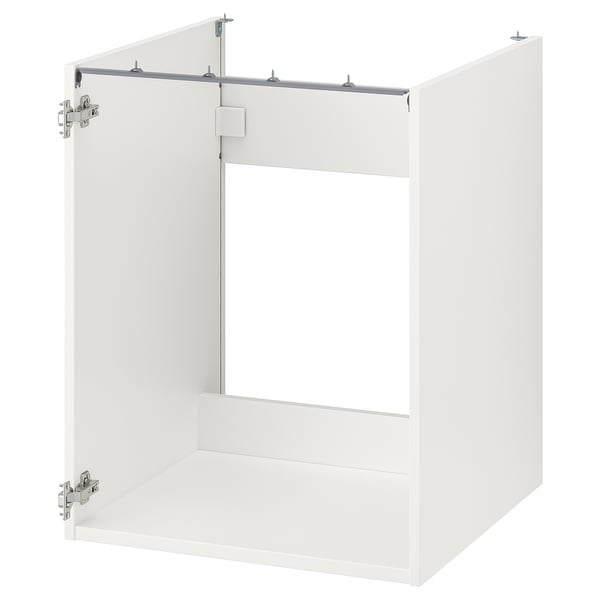 ENHET Élément bas pour évier, blanc, 60x60x75 cm