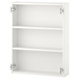 ENHET Élément mural av 2 tablettes, blanc, 60x15x75 cm