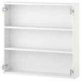ENHET Élément mural av 2 tablettes, blanc, 80x15x75 cm