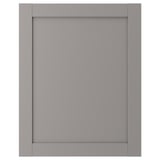 ENHET Porte, gris avec cadre, 60x75 cm
