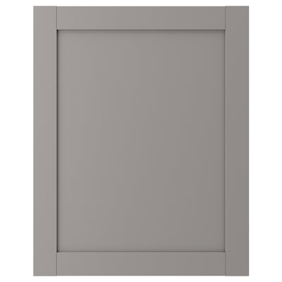 ENHET Porte, gris avec cadre, 60x75 cm