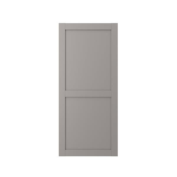 ENHET Porte, gris avec cadre, 60x135 cm