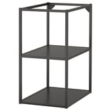 ENHET Structure basse avec étagères, anthracite, 40x60x75 cm