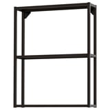 ENHET Structure murale avec étagères, anthracite, 60x15x75 cm