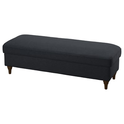 ESSEBODA Banc avec rangement, Knäbäck anthracite/brun