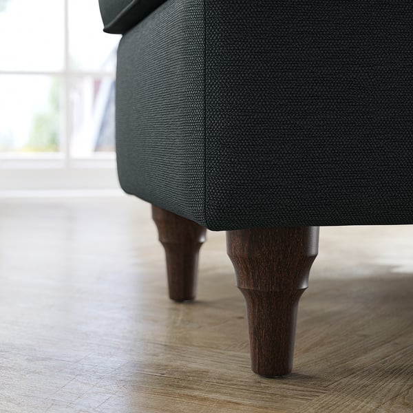 ESSEBODA Banc avec rangement, Knäbäck anthracite/brun