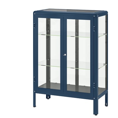 FABRIKÖR Vitrine, bleu noir, 81x113 cm