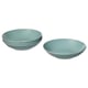 FÄRGKLAR Assiette creuse, mat turquoise clair, 23 cm