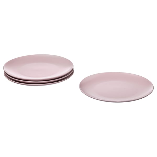 FÄRGKLAR Assiette, mat rose clair, 26 cm