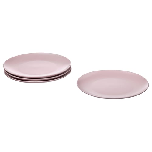 FÄRGKLAR Assiette, mat rose clair, 26 cm