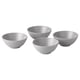 FÄRGKLAR Bol, mat gris clair, 16 cm