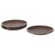 FÄRGKLAR Petite assiette, brillant brun, 20 cm