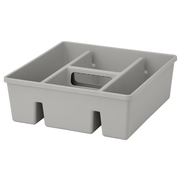 FÅNGGRÖDA Accessoire avec compartiments, gris clair, 30x30x11 cm