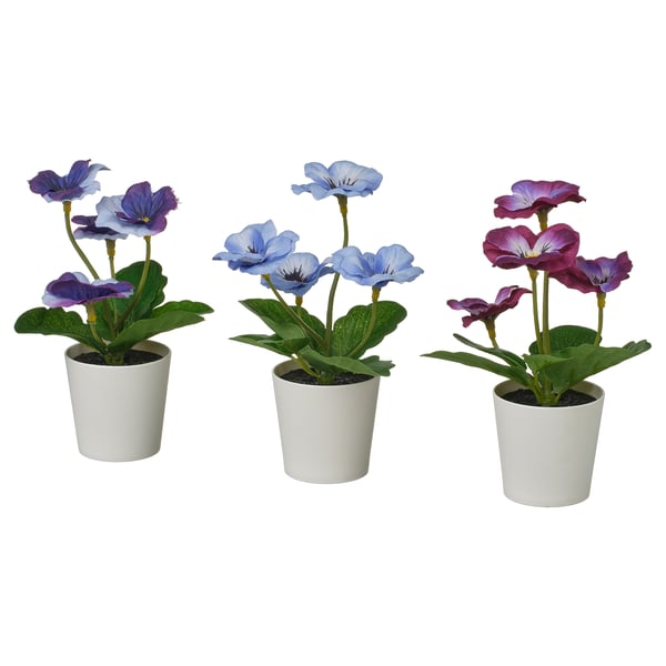 FEJKA Plante artificielle, intérieur/extérieur/Pensée, 6 cm