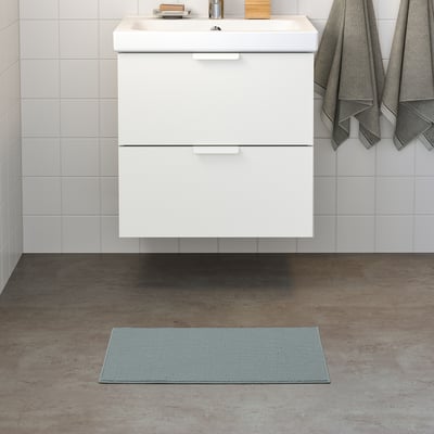 FINTSEN Tapis de bain, gris, 40x60 cm