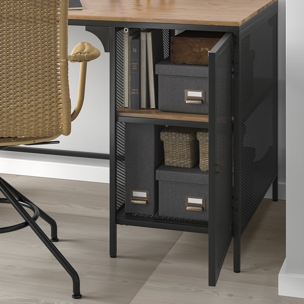 FJÄLLBO Bureau, noir, 140x70 cm