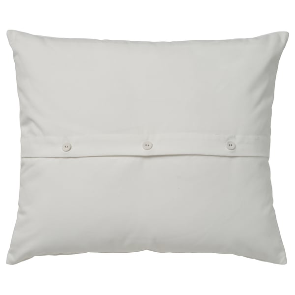 FJÄLLFRYLE Coussin, blanc multicolore/broderie, 50x58 cm