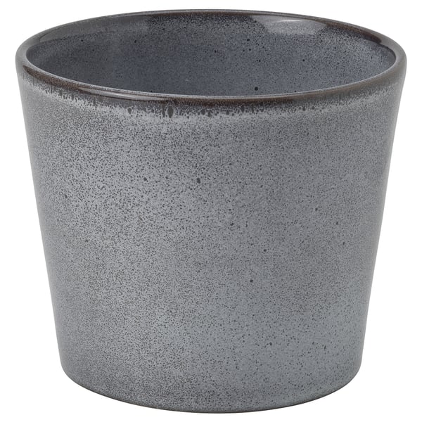 FJÄRILSBUSKE Cache-pot, intérieur/extérieur/gris, 9 cm