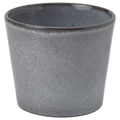 FJÄRILSBUSKE Cache-pot, intérieur/extérieur/gris, 9 cm