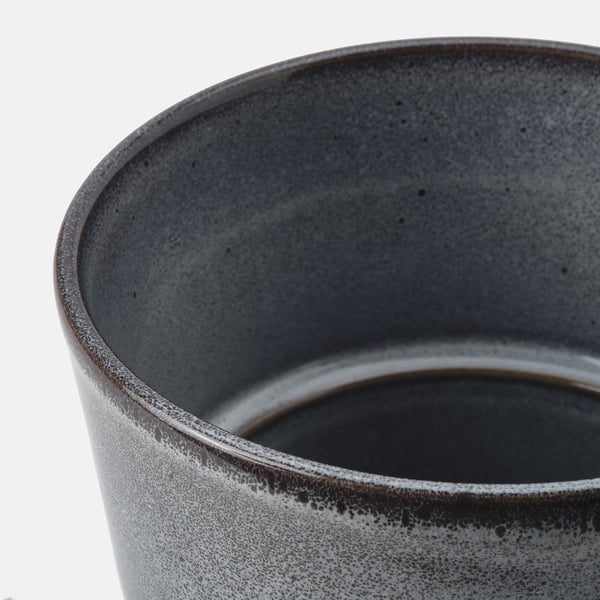FJÄRILSBUSKE Cache-pot, intérieur/extérieur/gris, 9 cm
