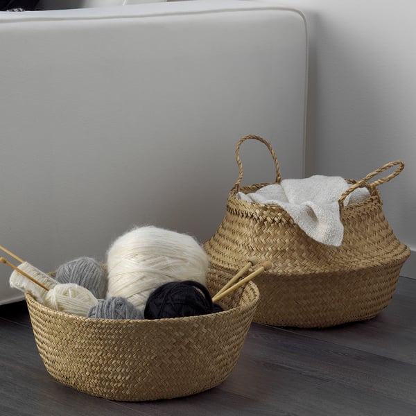 FLÅDIS Panier, jonc de mer, 25 cm