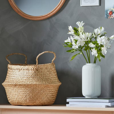 FLÅDIS Panier, jonc de mer, 25 cm