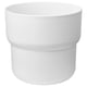 FÖRENLIG Cache-pot, intérieur/extérieur blanc, 24 cm