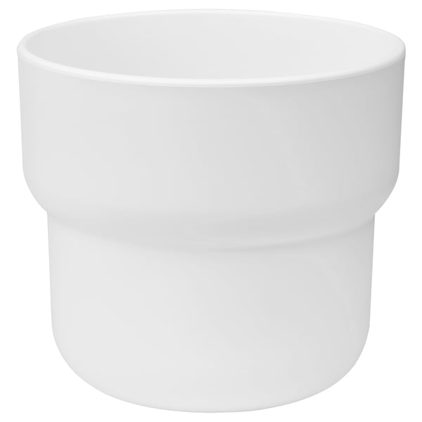 FÖRENLIG Cache-pot, intérieur/extérieur blanc, 9 cm