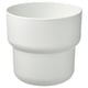 FÖRENLIG Cache-pot, intérieur/extérieur blanc, 19 cm