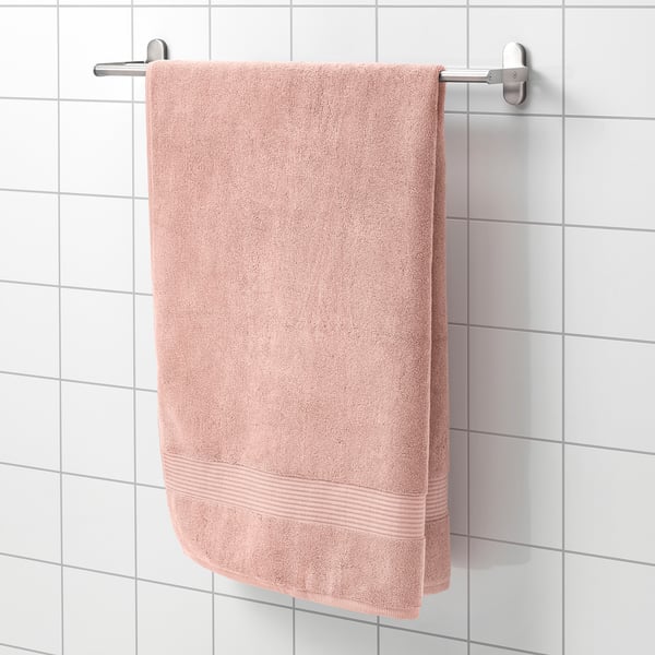 FREDRIKSJÖN Drap de bain, rose clair, 100x150 cm